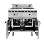 Gas 2-Tank Fryer With Cabinet