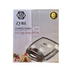 Zyre Sandwich Maker 4 Slice With Stainless Steel Top