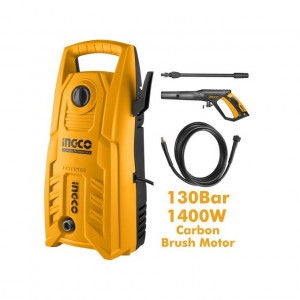 Ingco High Pressure Washer 1400W 130bar 1900psi, Auto Stop System