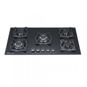 Polystar 5 Burners Table Gas Hub Pv-hbg5801 Black