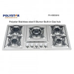 Polystar Stainless Steel 5 Built In Hob Glass Gas Cooker Pv-hbs5816