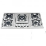 Polystar Stainless Steel 5 Built In Hob Glass Gas Cooker Pv-hbs5816