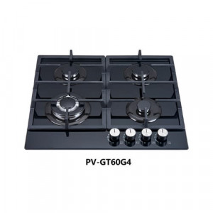 Polystar 4 Burner Gas Cooker Hob - Pv-gt60g4