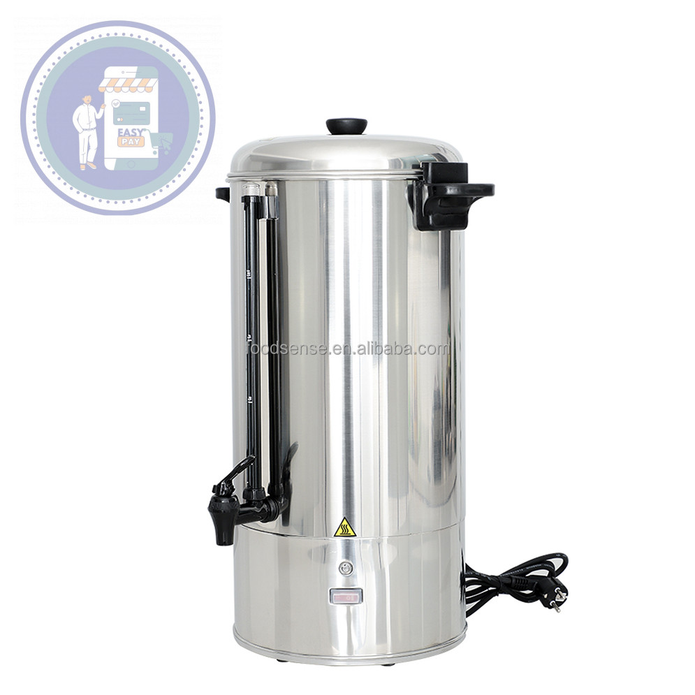 hotel commercial water boiler coffee percolator electric hot water dispenser  catering kettle urn stainless steel water urn - AliExpress