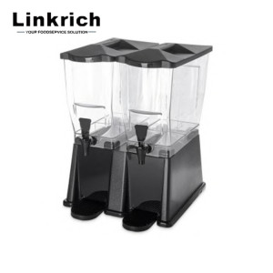 Linkrich lr-bd11x2 22L Retangular Plastic Beverage Dispenser For Hotel
