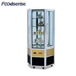 Stainless Steel Showcases Bakery Cake Display Fridge