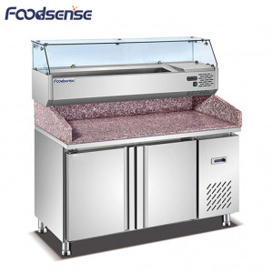 Commercial Kitchen Salad Bar with under counter chiller