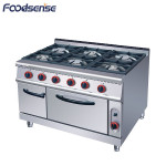 Stainless Steel Gas Cooking Range with 4 Burner and Griddle,Cooking Range Prices,Oven