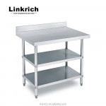 Popular Supplier Kitchen Equipment Three Tiers Stainless Steel Work Table