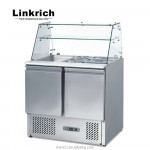 Stainless Steel Commercial Electrical Salad Bar Refrigerator