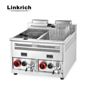 Commercial Stainless Steel Gas Powered Deep Fryer