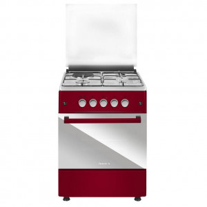 MAXI Gas Cooker 60*60 (3+1) INOX RED